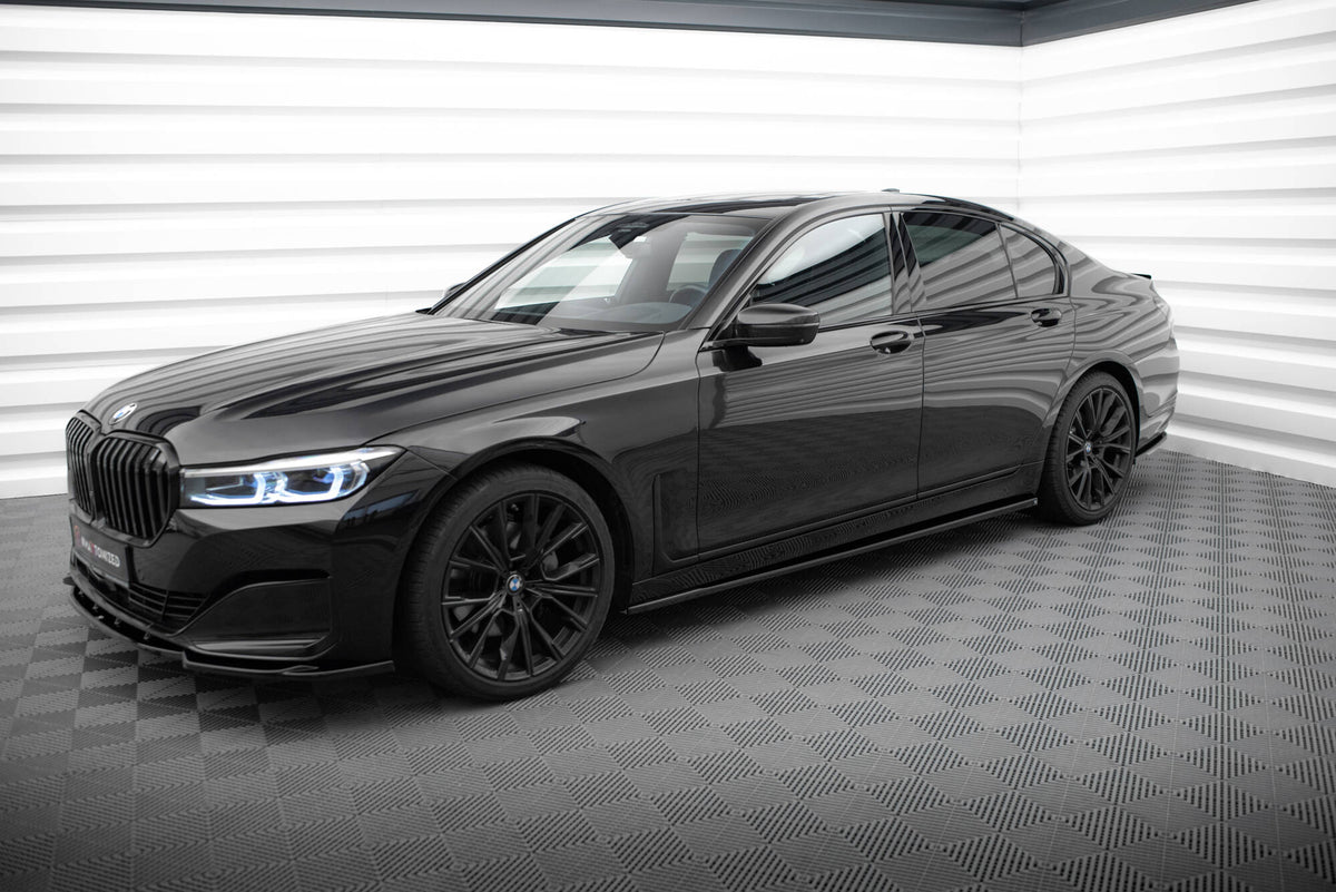 Street+ Seitenschweller Leisten passend für BMW 7 G11  schwarz Hochglanz – Ansicht 1