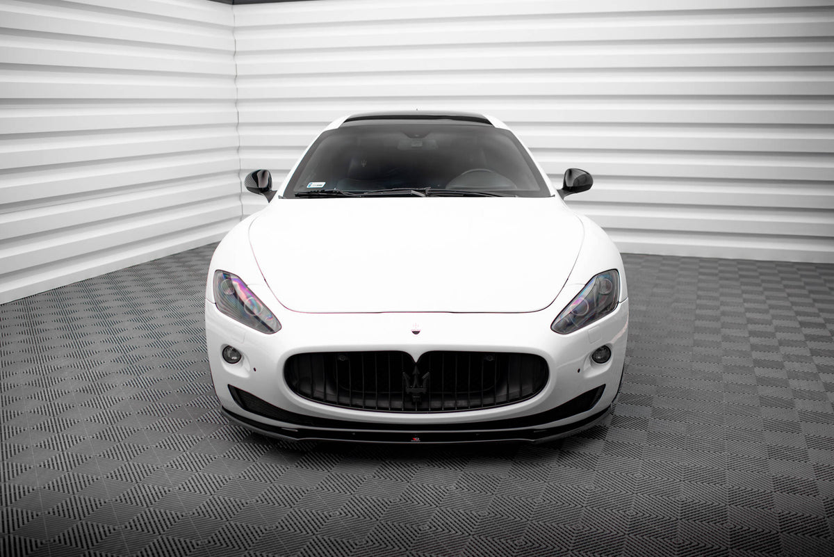 Street+ Spoilerlippe Front Ansatz passend für Maserati Granturismo Mk1 schwarz Hochglanz – Ansicht 1
