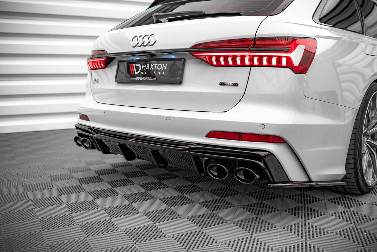 Diffusor Heck Ansatz + Endrohre für Audi A6 S-Line / S6 C8 / C8 Facelift – Ansicht 2