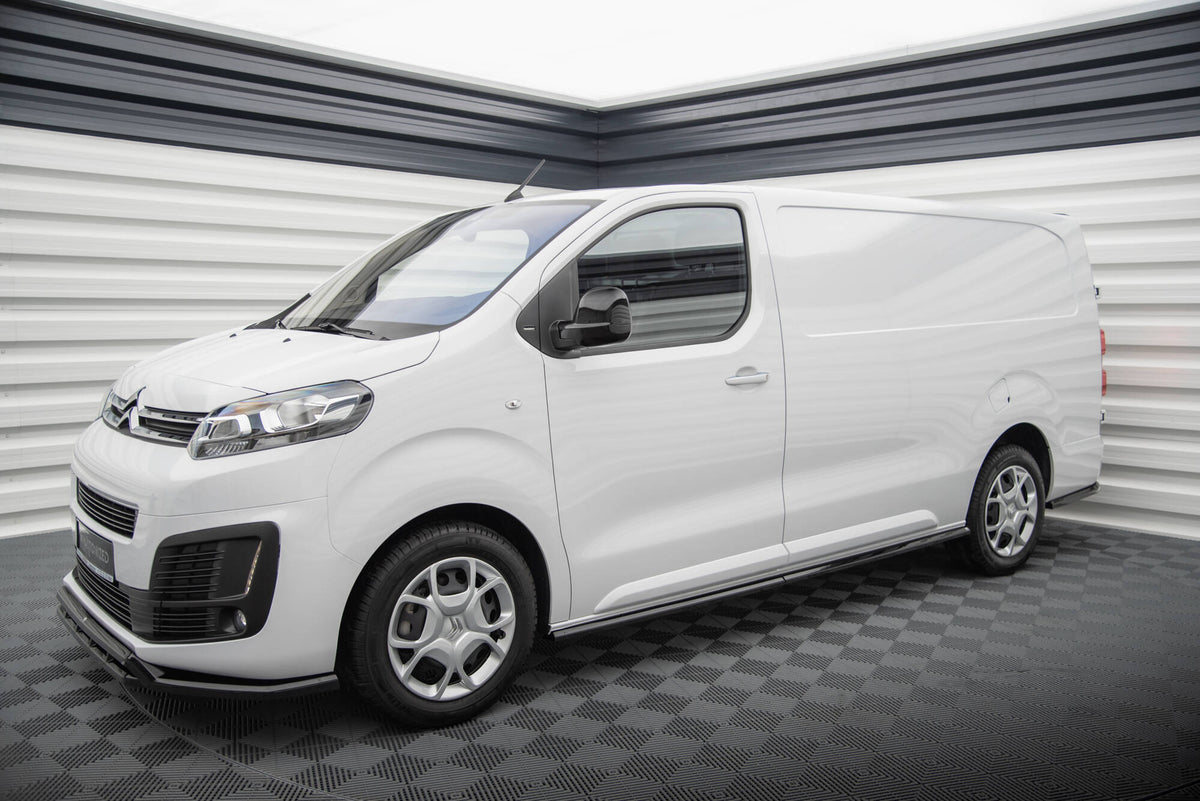 Street+ Seitenschweller Leisten passend für Peugeot Expert l2 /l3 Mk3 schwarz Hochglanz – Ansicht 1