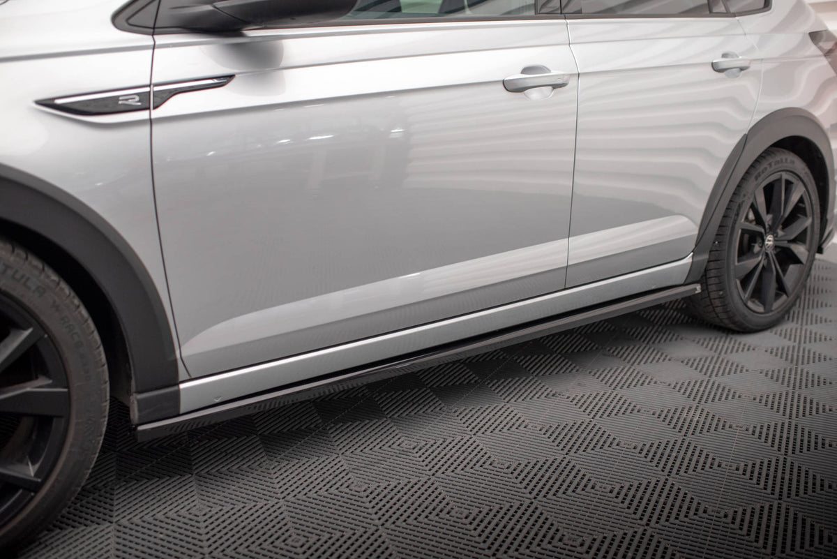Street+ Seitenschweller Leisten passend für VW Taigo R-Line Mk1 schwarz Hochglanz – Ansicht 3