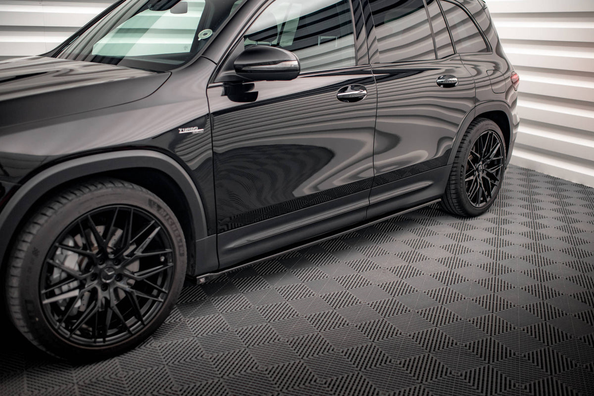 Street+ Seitenschweller Leisten passend für Mercedes-AMG GLB 35 / AMG-Line X247 schwarz Hochglanz – Ansicht 4