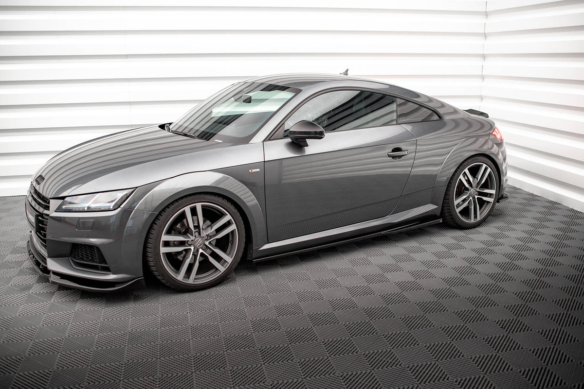 Street+ Seitenschweller Leisten passend für Audi TT S-Line 8S schwarz Hochglanz – Ansicht 4