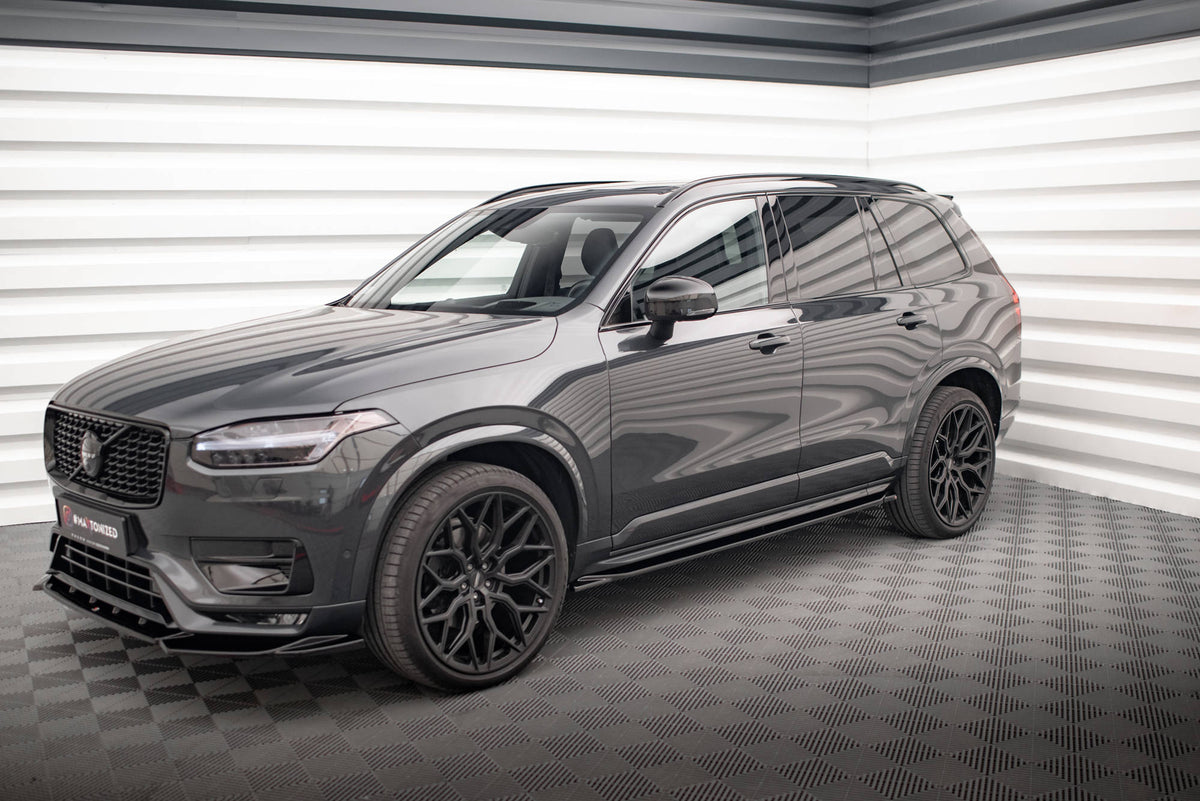 Street+ Seitenschweller Leisten passend für Volvo XC90 R-Design Mk2 / Mk2 Facelift schwarz Hochglanz – Ansicht 3