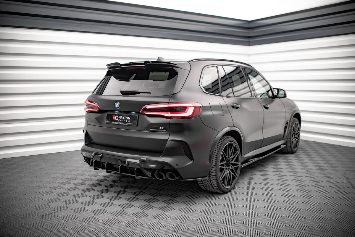 Heckspoiler Lippe BMW X5M F95 / F95 Facelift schwarz Hochglanz – Ansicht 3