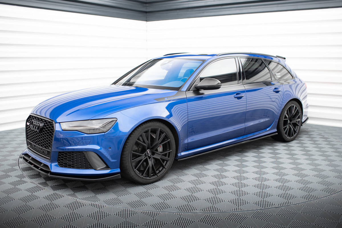 Street+ Seitenschweller Leisten V.2 passend für Audi RS6 C7 / C7 Facelift schwarz Hochglanz – Ansicht 4
