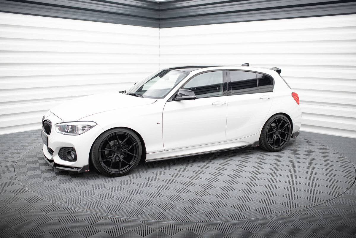 Street+ Seitenschweller Leisten passend für V.4 + Flaps BMW 1er M-Paket / M140i F20 Facelift – Ansicht 1