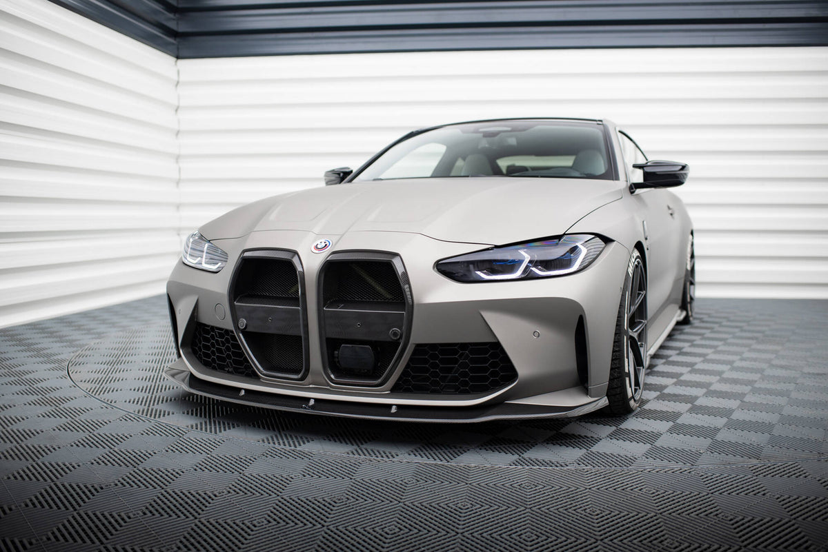 Prepreg Carbon Fiber Street+ Spoilerlippe Front Ansatz V.3 passend für BMW M4 G82  / M3 G80 – Ansicht 3
