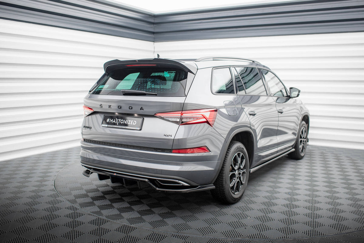 Street+ Mittlerer Diffusor RACE passend für Skoda Kodiaq Sportline Mk1 / Mk1 Facelift schwarz Hochglanz – Ansicht 5