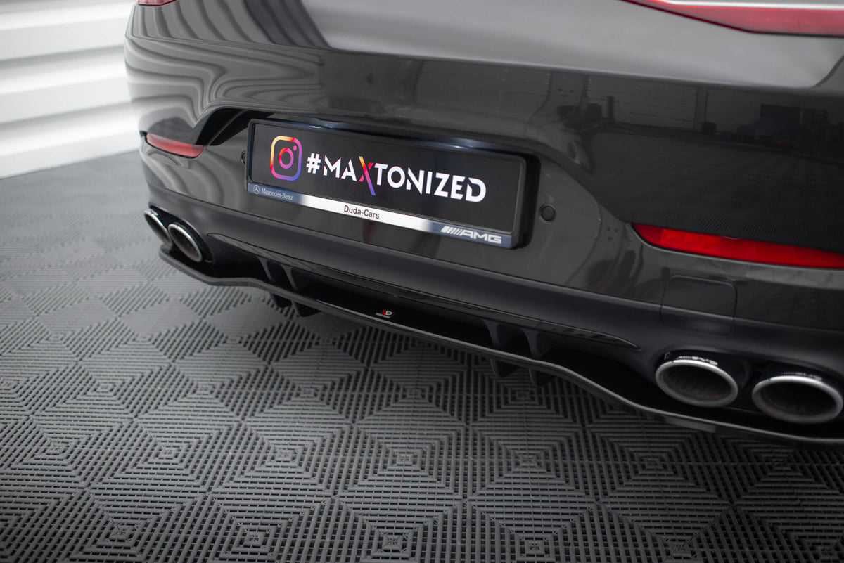 Street+ Mittlerer Diffusor RACE passend für Mercedes-AMG GT 53 4-Door Coupe X290 schwarz Hochglanz – Ansicht 4