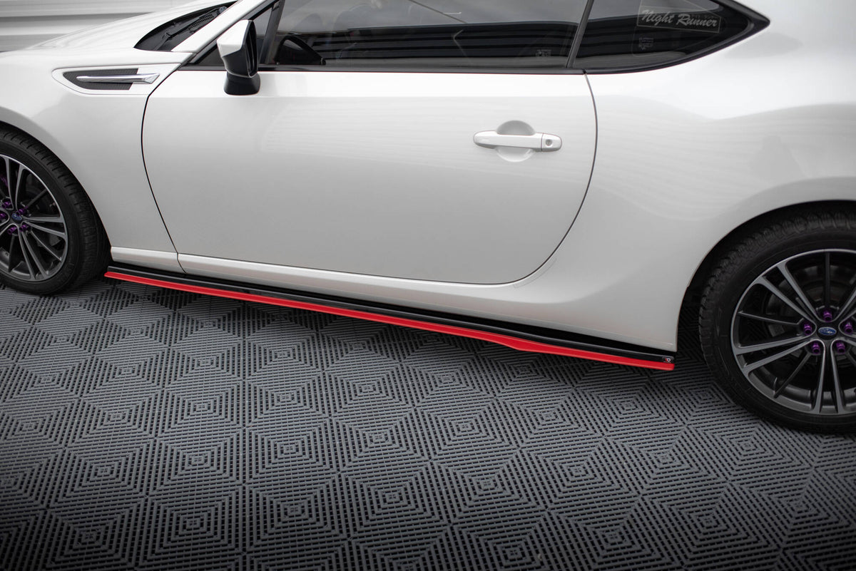 Street+ Seitenschweller Leisten V.2 passend für Subaru BRZ Mk1 / Mk1 Facelift / Toyota GT86 Facelift schwarz Hochglanz – Ansicht 4