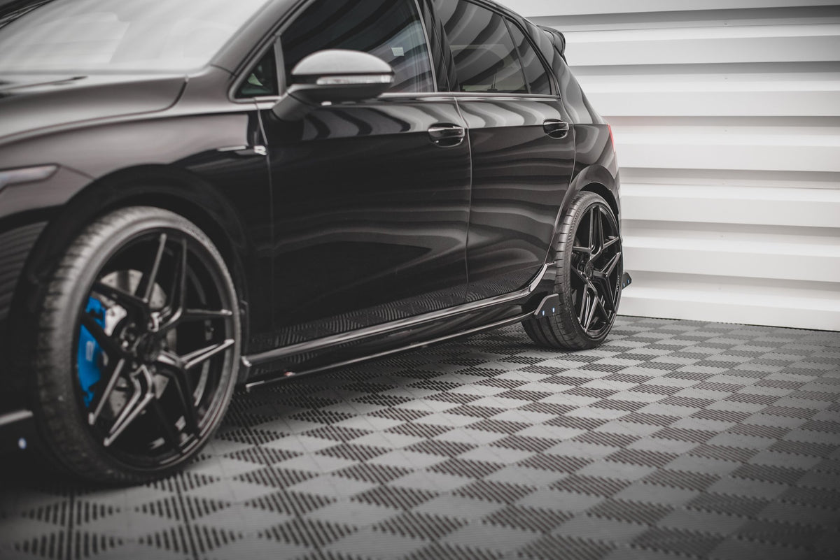 Street+ Seitenschweller Leisten V.2 passend für + Flaps passend für VW Golf R Hatchback Mk8 Facelift – Ansicht 4