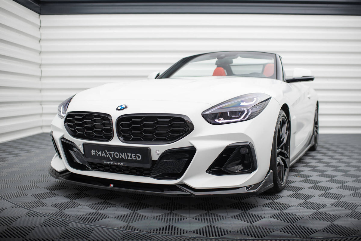 Street+ Spoilerlippe Front Ansatz V.3 passend für BMW Z4 M40i / M-Paket G29 Facelift schwarz Hochglanz – Ansicht 1