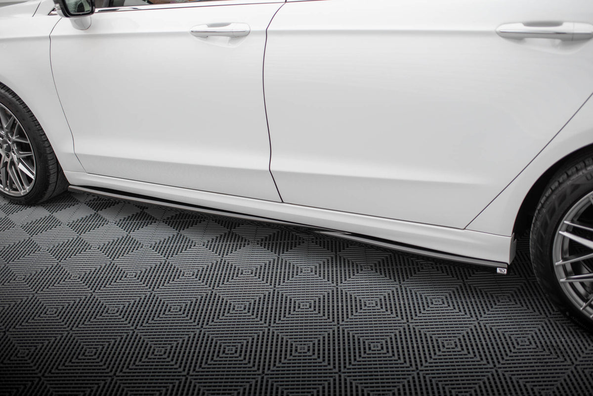 Street+ Seitenschweller Leisten passend für Ford Mondeo Sport Mk5 Facelift / Fusion Sport Mk2 Facelift schwarz Hochglanz – Ansicht 4