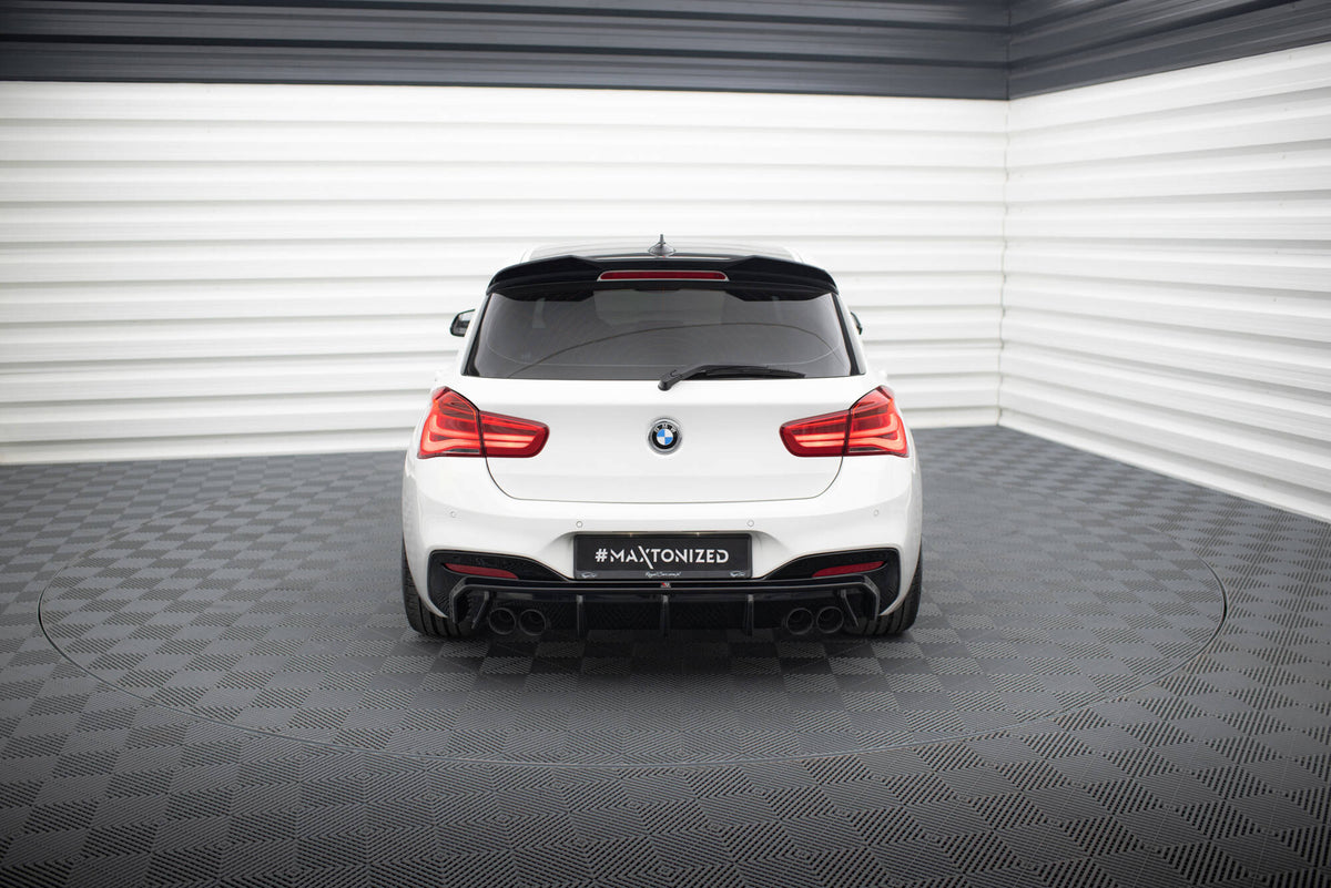 Diffusor Heck Ansatz V.3 passend für BMW 1er M-Paket / M140i F20 Facelift (Doppelauspuff li. re.) – Ansicht 1