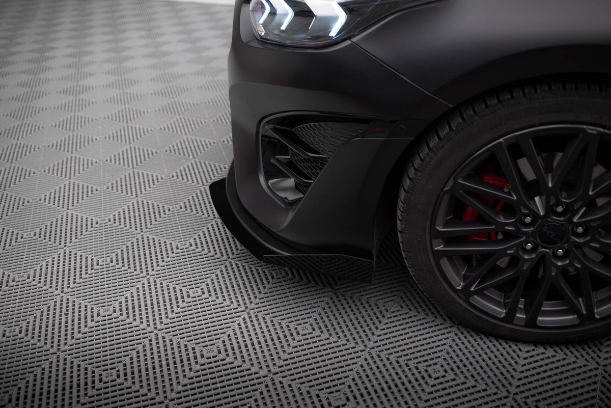 Front Stoßstange Flaps passend für Kia Proceed GT Mk3 Facelift / Ceed GT / GT - Line Mk1 Facelift  schwarz Hochglanz – Ansicht 5