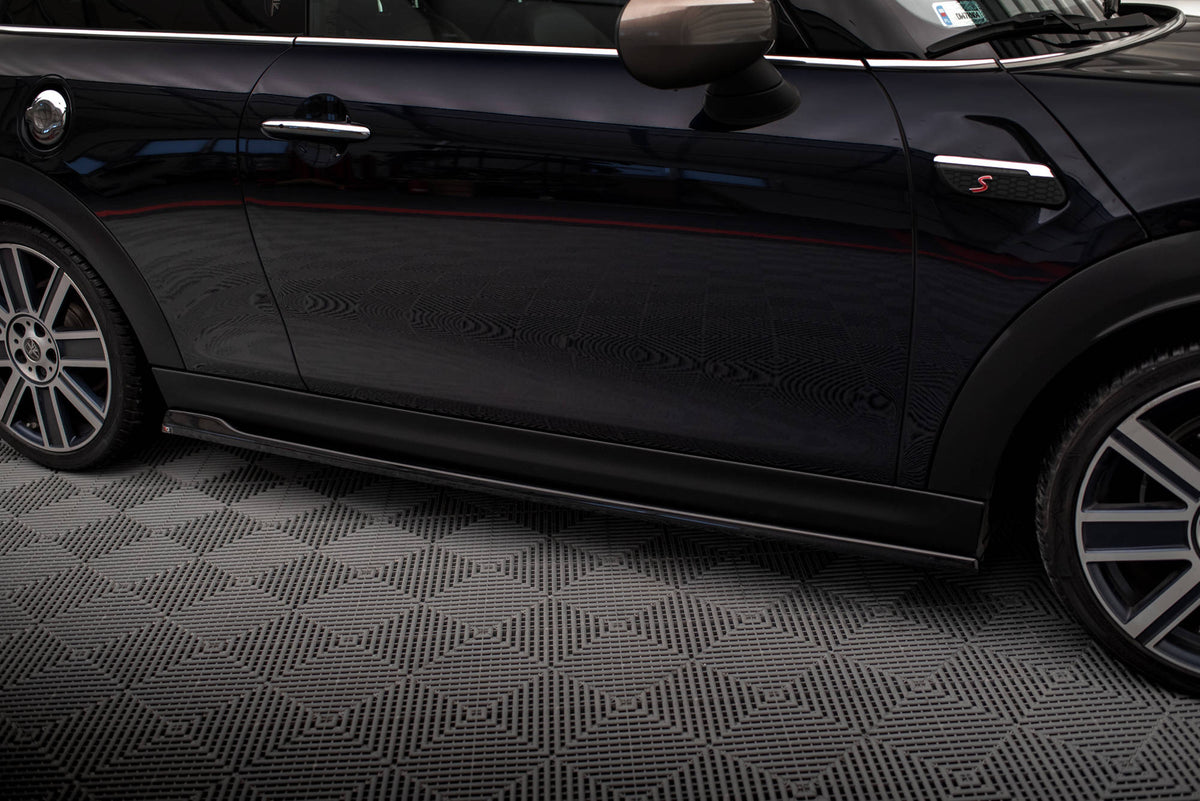 Street+ Seitenschweller Leisten passend für Mini Cooper S F56 Facelift schwarz Hochglanz – Ansicht 3