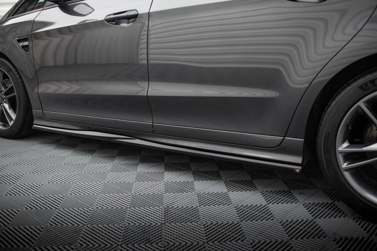 Street+ Seitenschweller Leisten passend für Ford S-Max ST-Line Mk2 Facelift schwarz Hochglanz – Ansicht 4