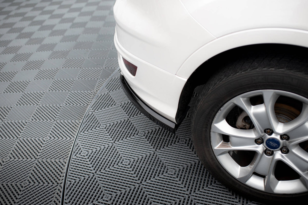 Heck Ansatz Flaps Diffusor passend für Ford Kuga ST-Line Mk2 Facelift schwarz Hochglanz – Ansicht 4