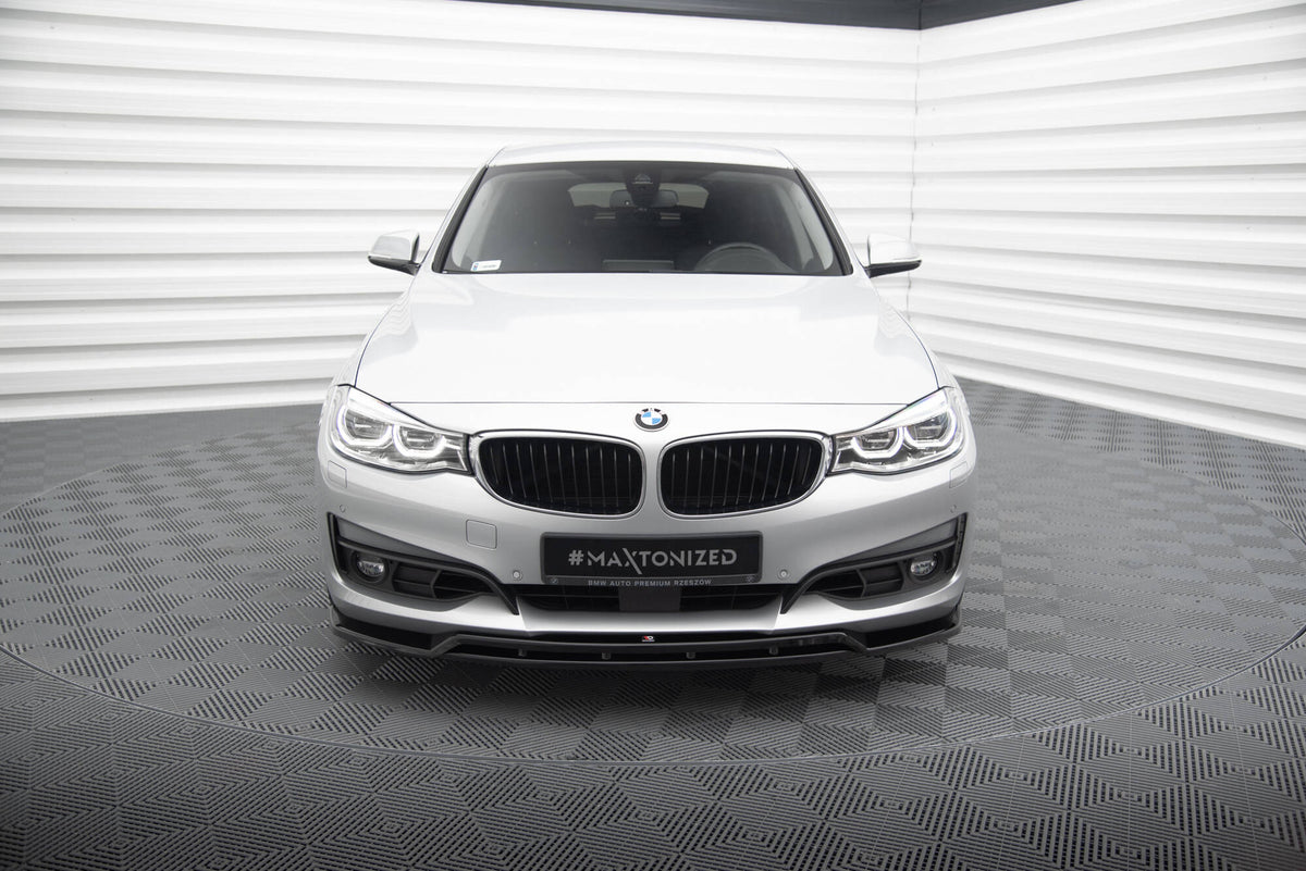 Street+ Spoilerlippe Front Ansatz passend für BMW 3er GT F34 schwarz Hochglanz – Ansicht 1