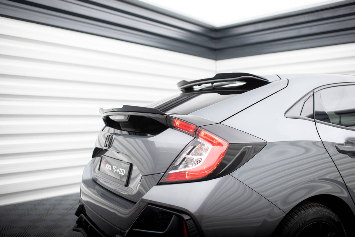 Niedriger Heckspoiler Lippe Honda Civic Sport Mk 10 schwarz Hochglanz – Ansicht 6
