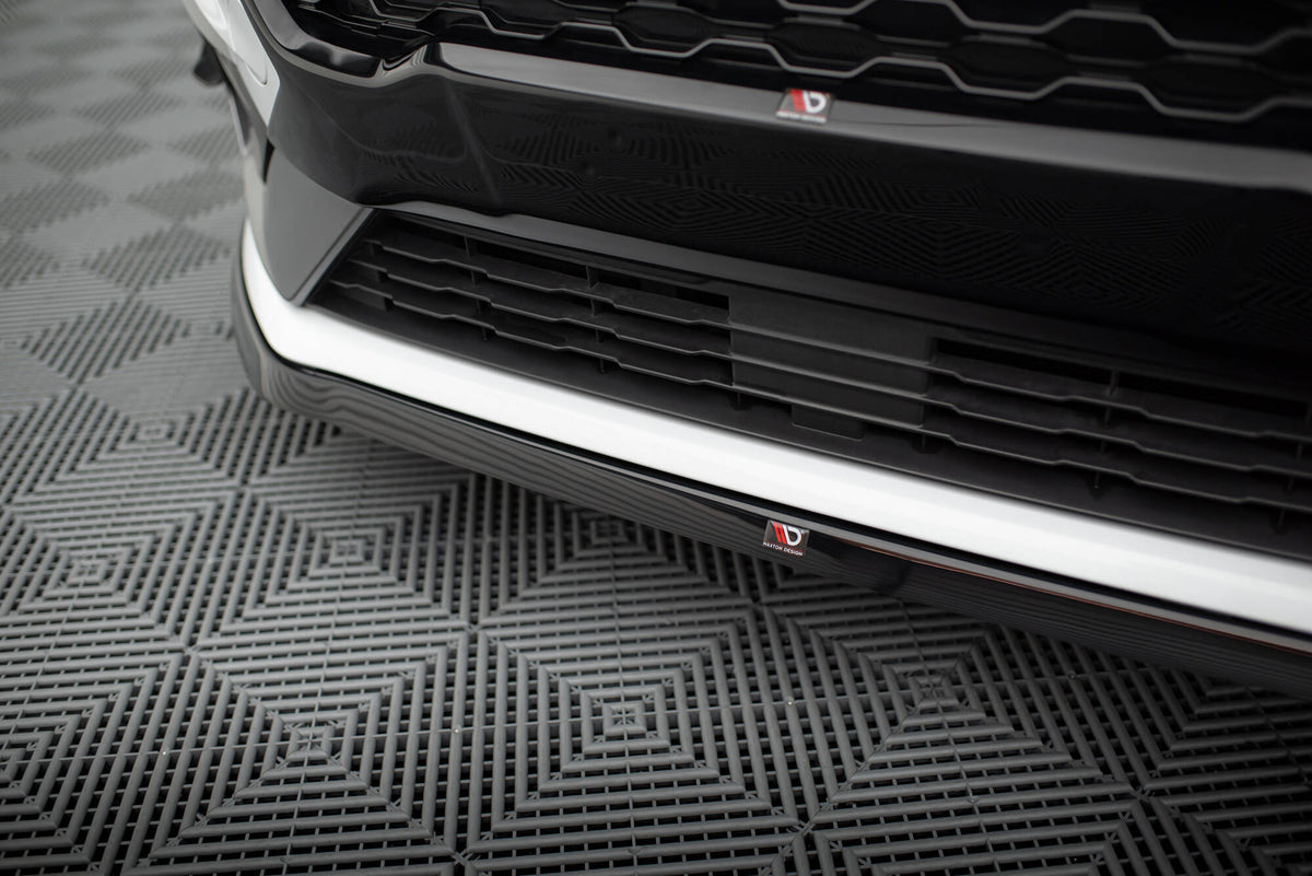 Street+ Spoilerlippe Front Ansatz V.6 passend für Ford Fiesta Mk8 ST / ST-Line schwarz Hochglanz – Ansicht 3