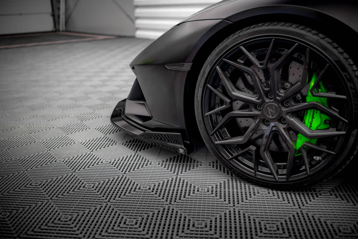 Street+ Spoilerlippe Front Ansatz passend für Lamborghini Huracan EVO AWD schwarz Hochglanz – Ansicht 6