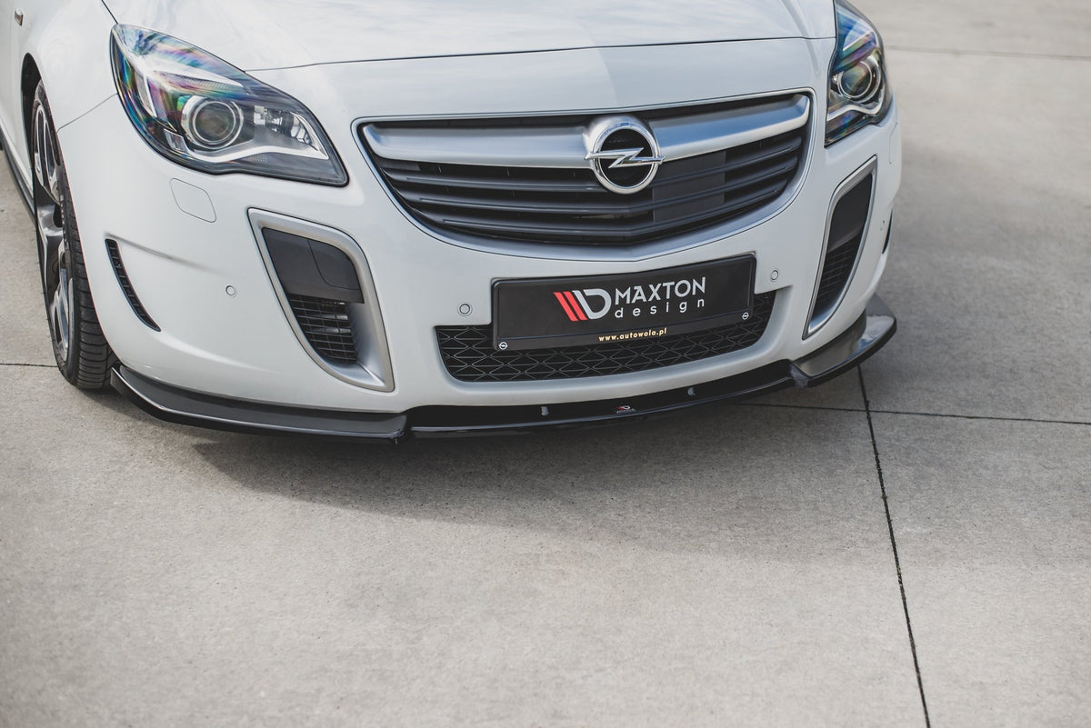 Street+ Spoilerlippe Front Ansatz V.1 passend für Opel Insignia Mk. 1 OPC Facelift schwarz Hochglanz – Ansicht 5