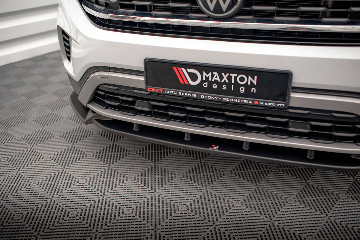 Street+ Spoilerlippe Front Ansatz V.1 passend für VW Atlas Cross Sport schwarz Hochglanz – Ansicht 3