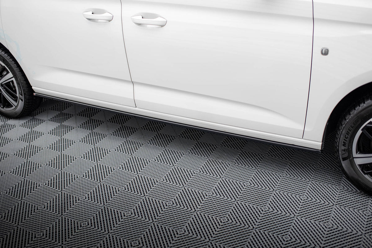Street+ Seitenschweller Leisten passend für VW Caddy Maxi Mk5 schwarz Hochglanz – Ansicht 4