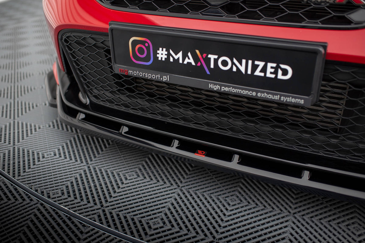 Street+ Spoilerlippe Front Ansatz V.3 passend für Honda Civic Type-R Mk 11 schwarz Hochglanz – Ansicht 3