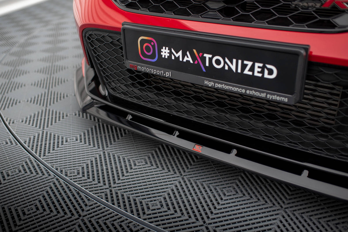 Street+ Spoilerlippe Front Ansatz V.2 passend für Honda Civic Type-R Mk 11 schwarz Hochglanz – Ansicht 3