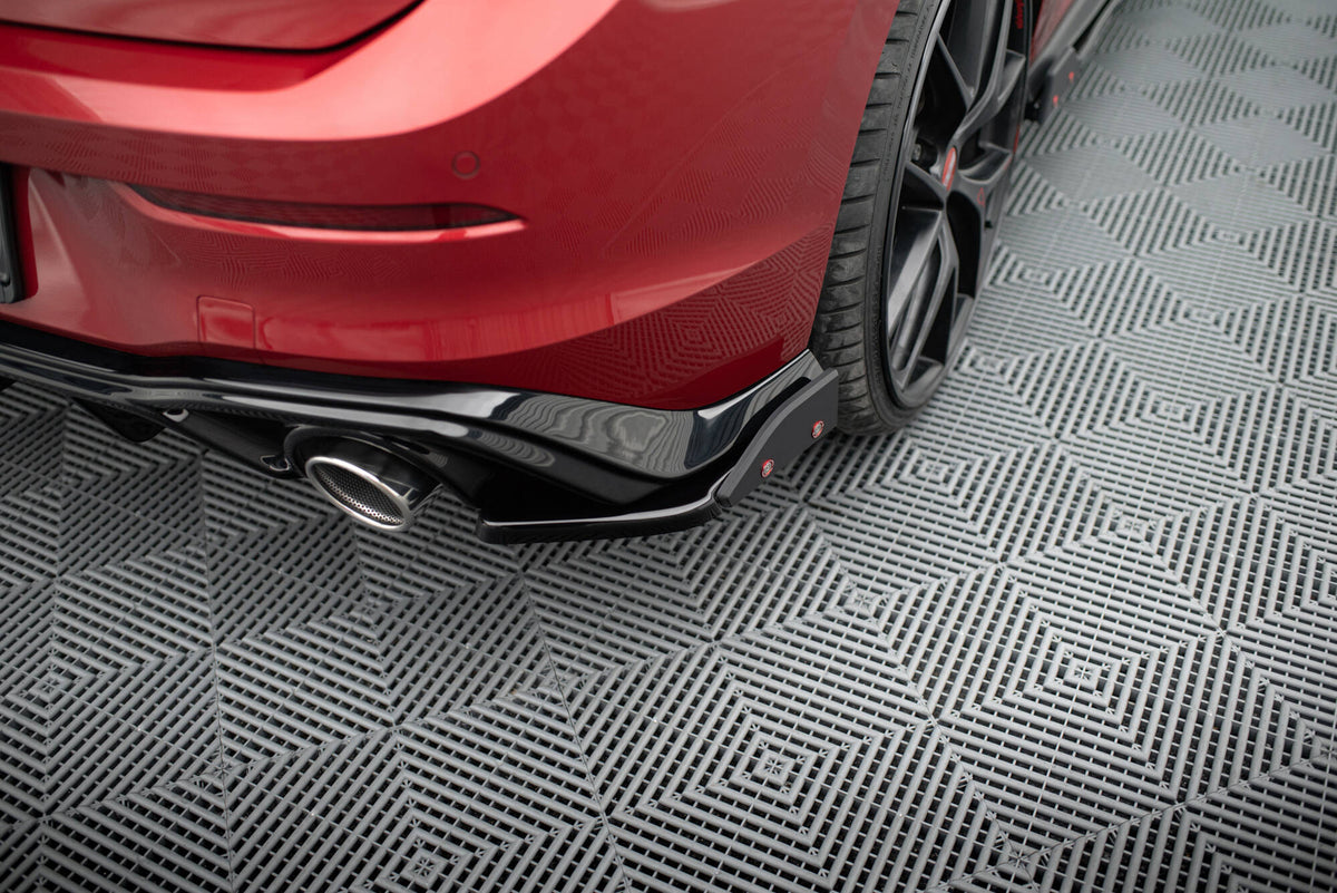 Heck Ansatz Flaps Diffusor V.4 + Flaps passend für VW Golf GTI / GTE Mk8 – Ansicht 6