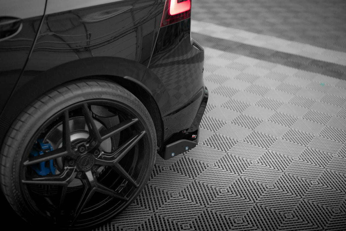 Heck Ansatz Flaps Diffusor V.6 + Flaps passend für VW Golf R Hatchback Mk8 Facelift – Ansicht 4