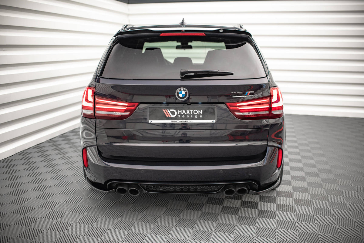 Heck Ansatz Flaps Diffusor passend für BMW X5 M F85 schwarz Hochglanz – Ansicht 3