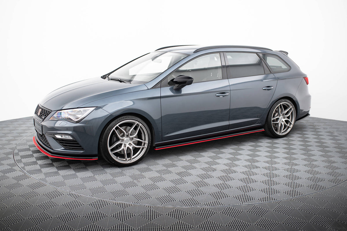 Street+ Seitenschweller Leisten passend für V.3 passend für Seat Leon Mk3 Cupra/ FR Facelift – Ansicht 1