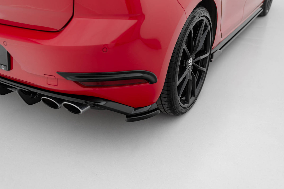 Heck Ansatz Flaps Diffusor passend für VW Golf Hatchback R / R-Line Mk7 Facelift – Ansicht 6