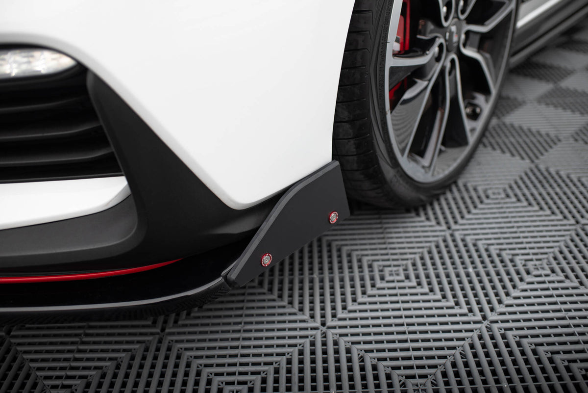Street+ Spoilerlippe Front Ansatz V.6 + Flaps passend für Hyundai I30 N Mk3 Hatchback/Fastback – Ansicht 5