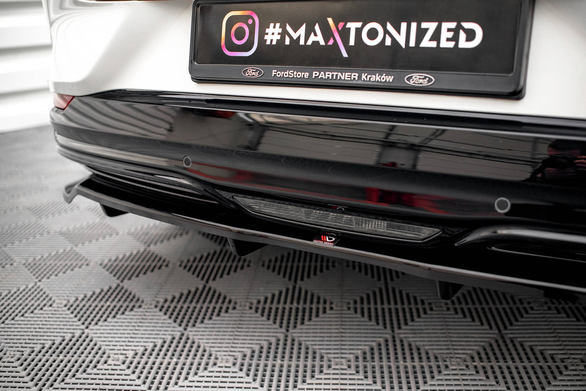 Street+ Mittlerer Diffusor RACE passend für Ford Mustang Mach-E Mk1 schwarz Hochglanz – Ansicht 1