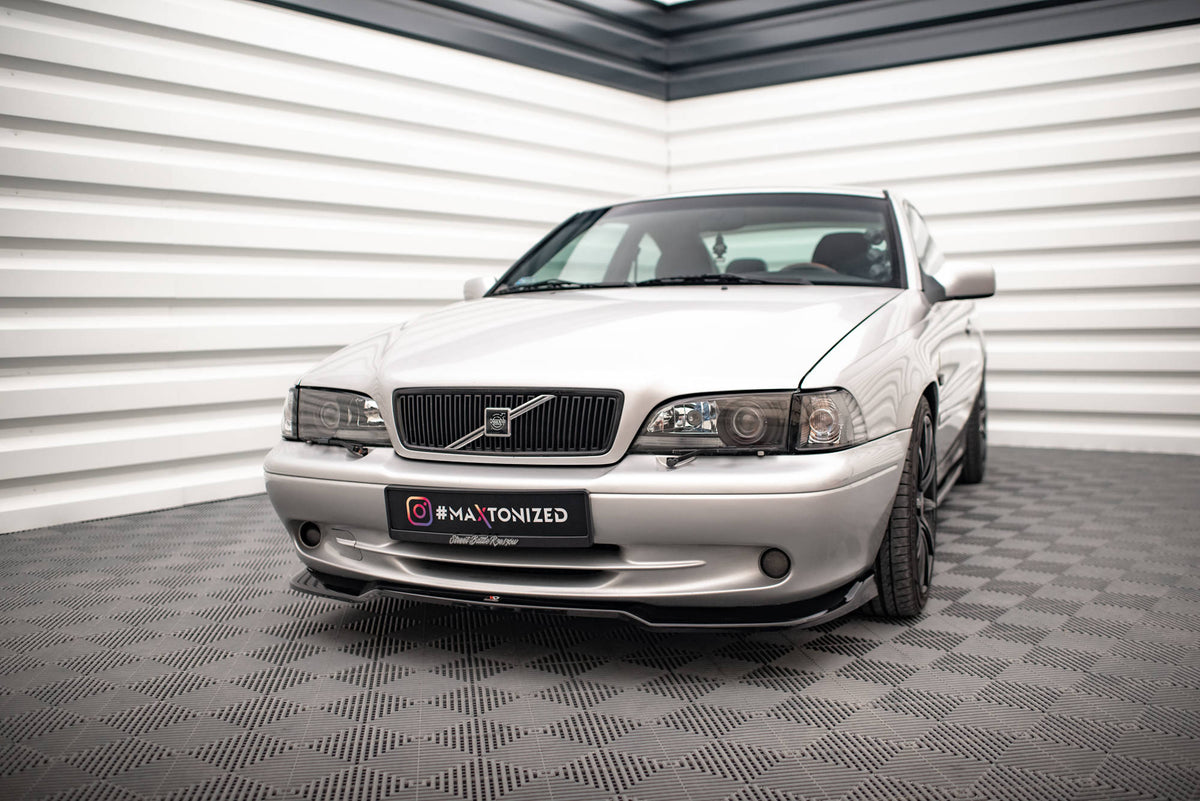 Street+ Spoilerlippe Front Ansatz V.2 passend für Volvo C70 Mk1 schwarz Hochglanz – Ansicht 4