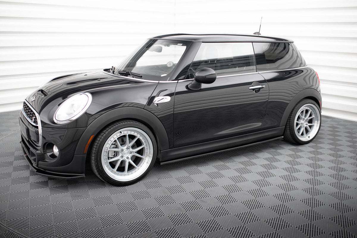 Street+ Seitenschweller Leisten passend für Mini Cooper S F56 / F56 Facelift  schwarz Hochglanz – Ansicht 1