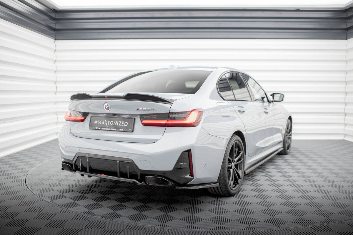 Street+ Mittlerer Diffusor RACE passend für V.1 BMW M340i G20 / G21 Facelift schwarz Hochglanz – Ansicht 3