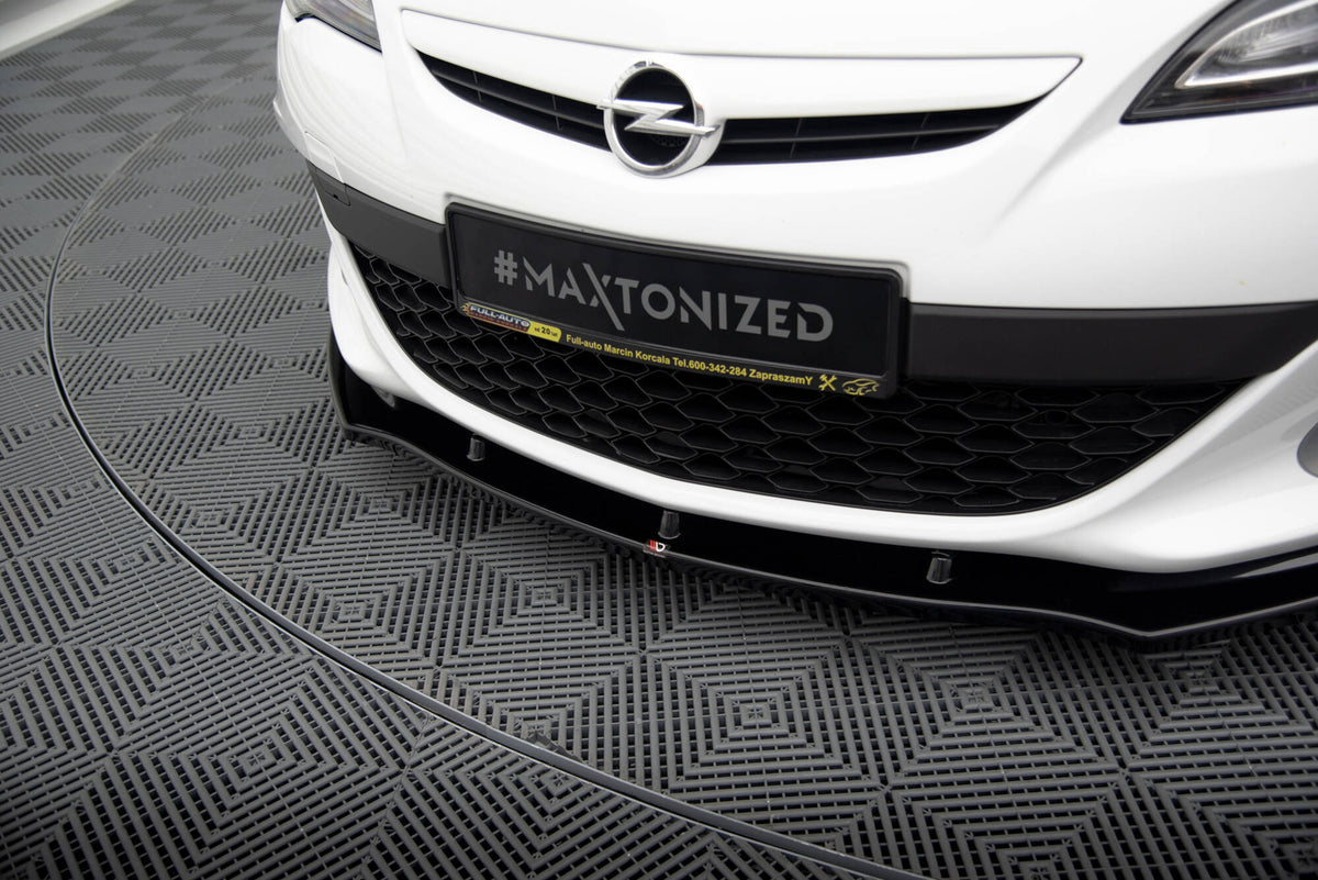 Street+ Spoilerlippe Front Ansatz passend für OPEL ASTRA J OPC / VXR v.1 schwarz Hochglanz – Ansicht 4