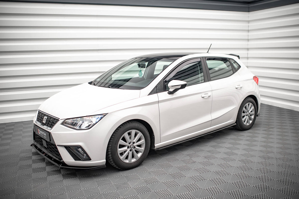 Street+ Seitenschweller Leisten passend für V.1 passend für Seat Ibiza FR/ Standard Mk5 schwarz Hochglanz – Ansicht 3