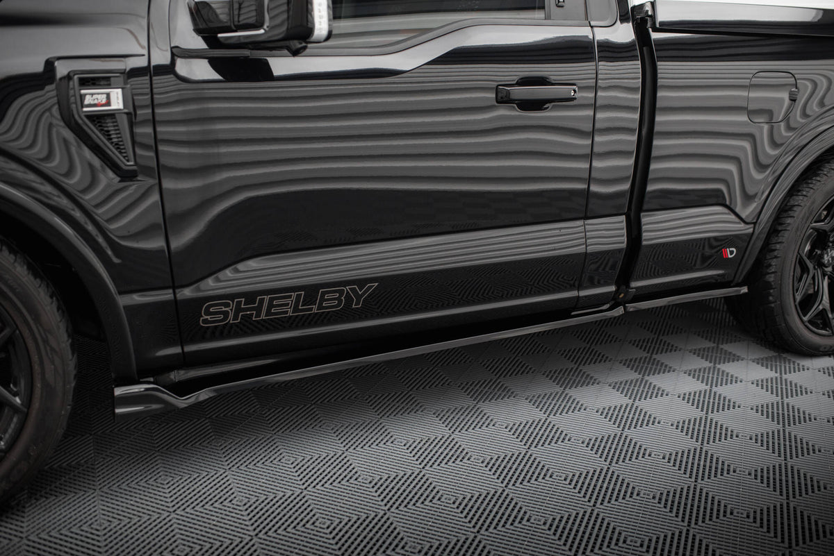 Street+ Seitenschweller Leisten passend für Shelby F150 Super Snake schwarz Hochglanz – Ansicht 3