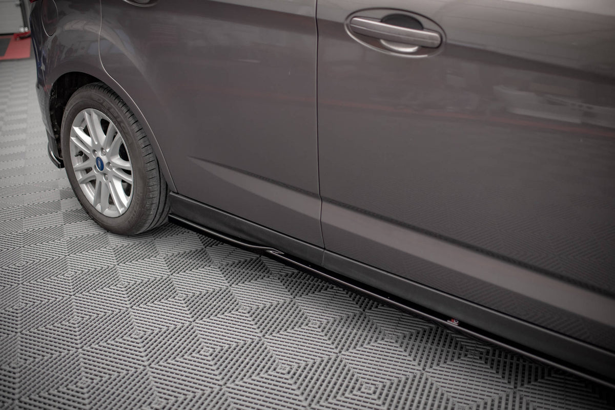 Street+ Seitenschweller Leisten passend für Ford C-Max Mk2 schwarz Hochglanz – Ansicht 3