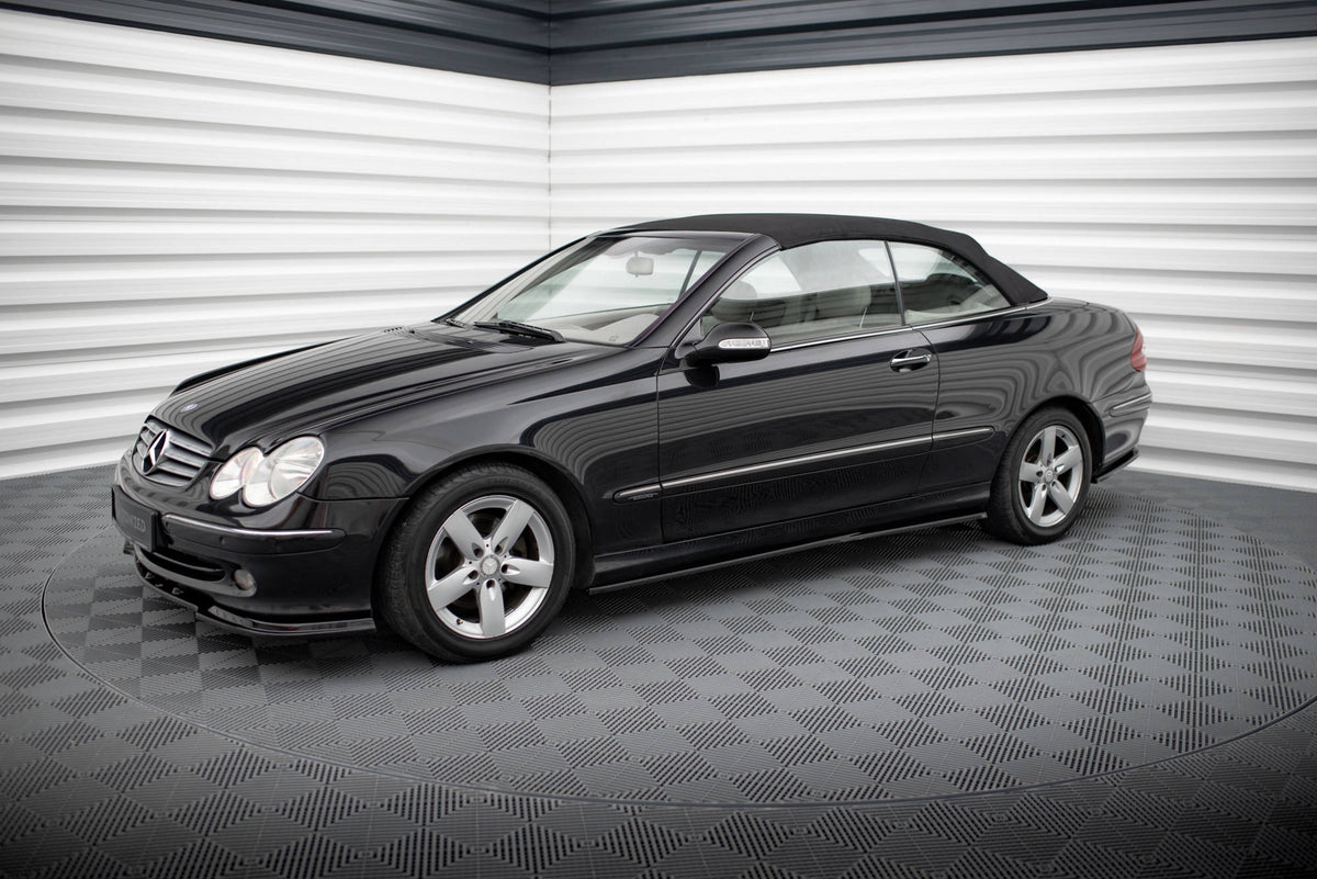 Street+ Seitenschweller Leisten passend für Mercedes-Benz CLK W209 schwarz Hochglanz – Ansicht 4