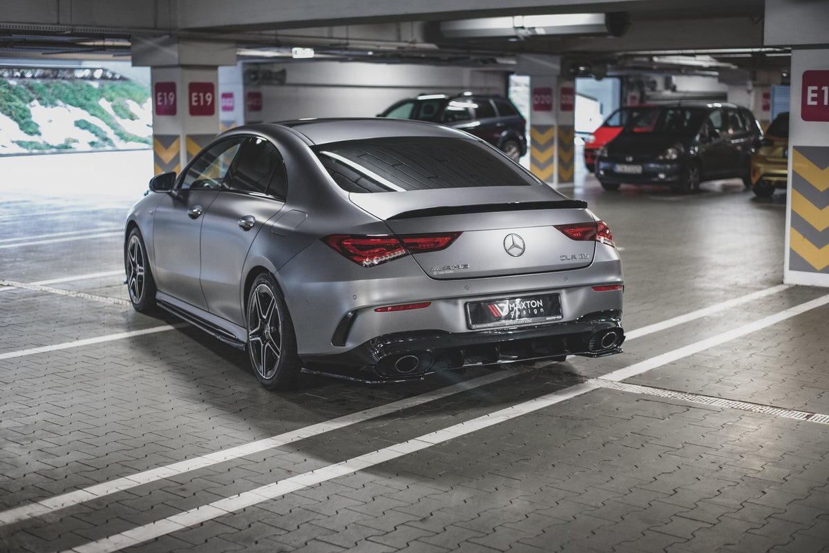 Diffusor Heck Ansatz passend für Mercedes-AMG CLA 35 Aero / 45 Aero C118 schwarz Hochglanz – Ansicht 6