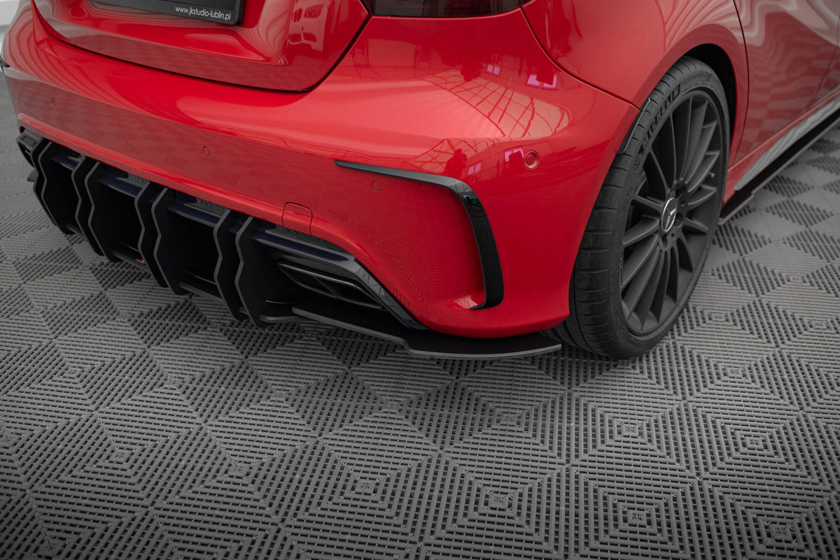 Street Pro Heck Ansatz Flaps Diffusor passend für Mercedes-Benz A 45 AMG W176 Facelift – Ansicht 1