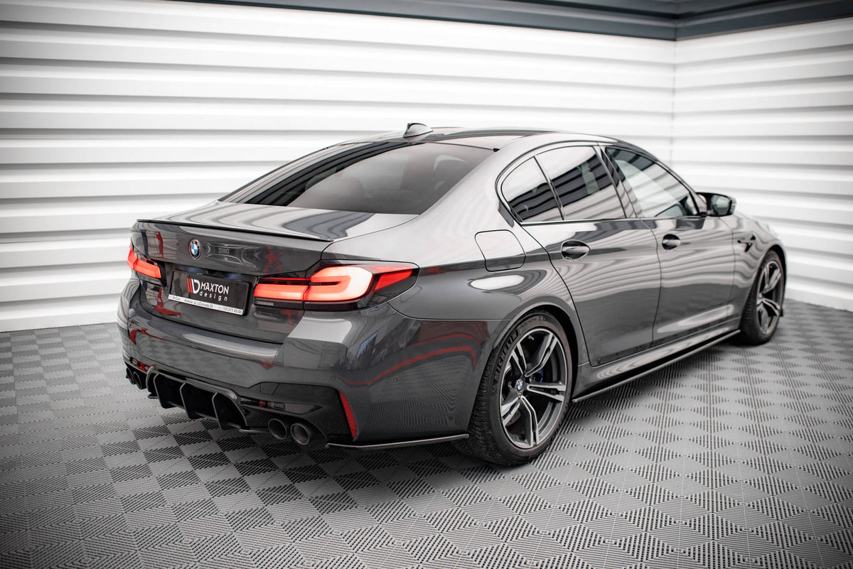 Street+ Seitenschweller Leisten passend für V.1 passend für BMW M5 F90 Facelift schwarz Hochglanz – Ansicht 1